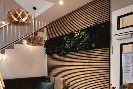 Akustikpaneele und Moosbilder